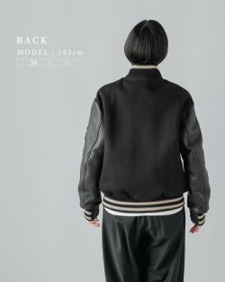 SCYE BASICS サイベーシックス ウール メルトン バーシティ ジャケット