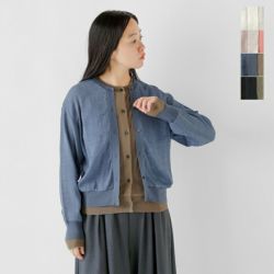 Munich ミューニックブルゾン ネイビー Munich ミューニック ウール ミックスジャージー メッシュベロア