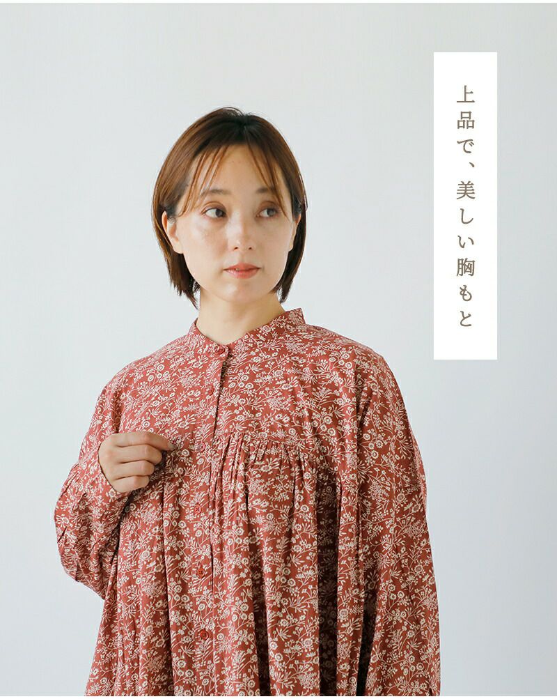 クーポン対象】SOIL ソイル コットン スラブ スモールフラワープリント