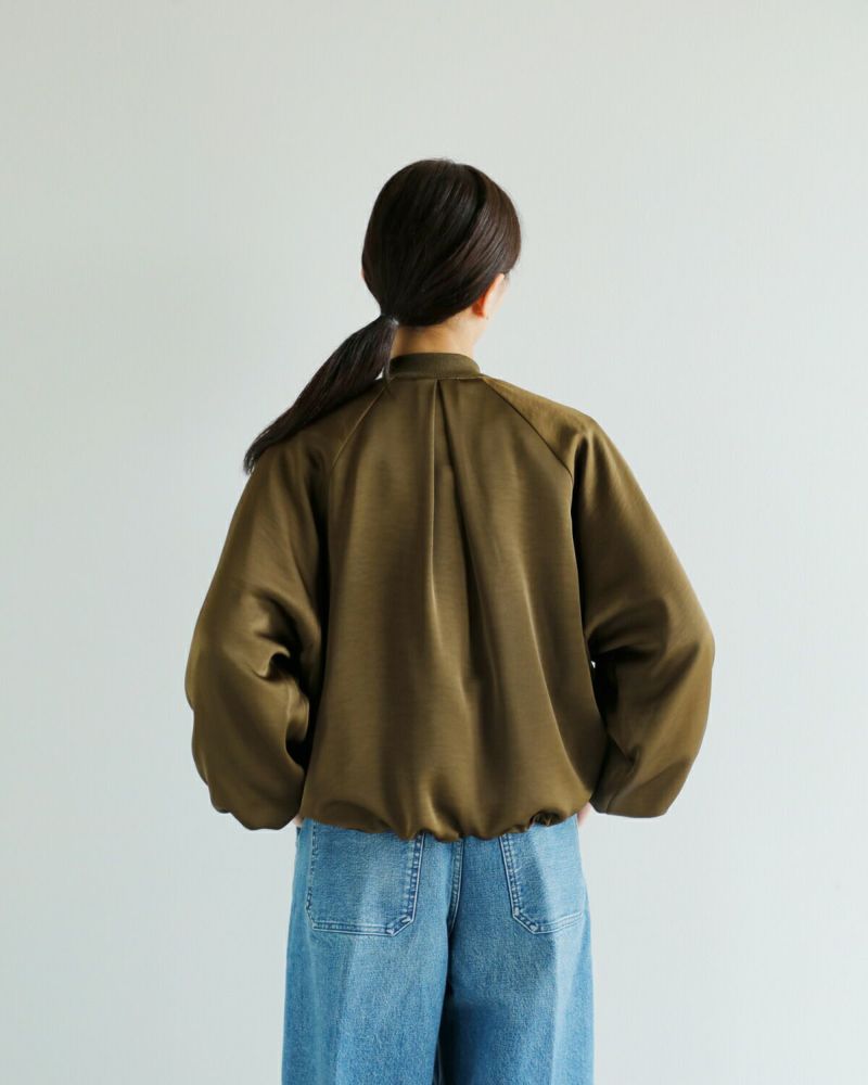 CHIGNON シニヨン サテン ボリューム ブルゾン 4654-033mk-ms