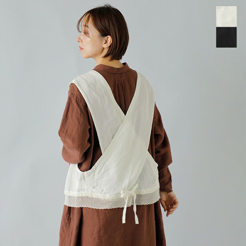 未使用　vlas blomme ヴラスブラム　リネン　キャミソール　レース 装いに繊細さと上品さをプラス。バテンレースの美しさ。 | NEWS
