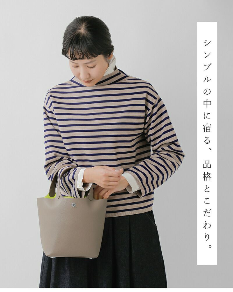 オオシバ出品 ORCIVAL オーチバル オーシバル ダブルフェイスレザー ハンドバッグ or