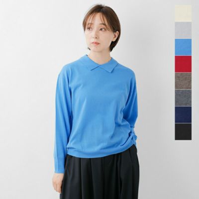 STAMP AND DIARY スタンプアンドダイアリー  スムースウール 襟付 プルオーバー sd502awk12-kr 2025aw新作 レディース クーポン対象 30%OFF】STAMP AND DIARY スタンプアンドダイアリー スムースウール 襟