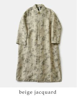 ハウピア　フラワージャガード　コート PARIS DE AOUNE パリドゥアオウネ ボタニカル フラワー