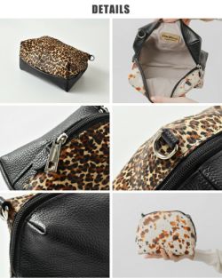 クーポン対象】FERCHI フェルチ カウレザー ハラコ ショルダー バッグ