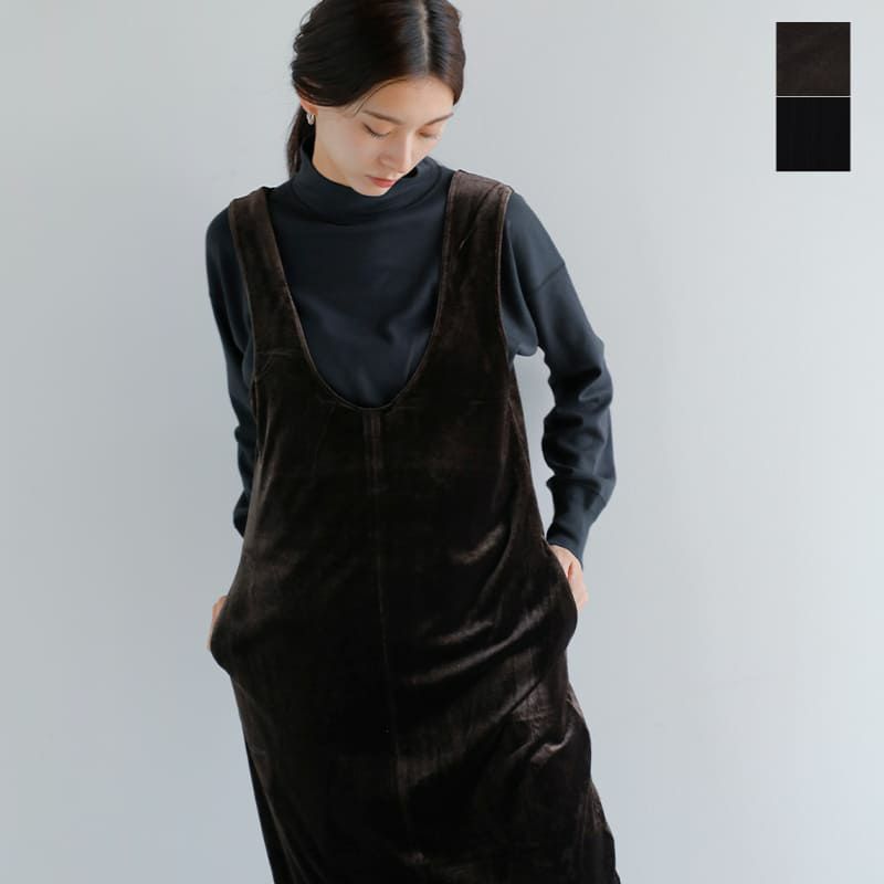 anuke アンヌーク ベロア Uネック ワンピース “Velour Uneck Onepiece