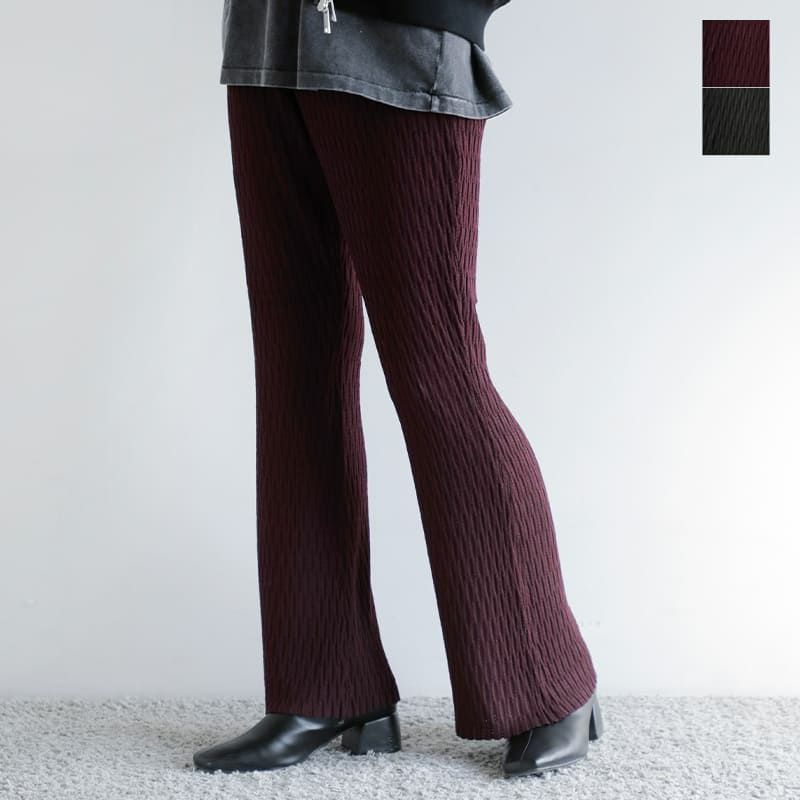 50%OFF】anuke アンヌーク ニット フレア レギンス “Knit Flare