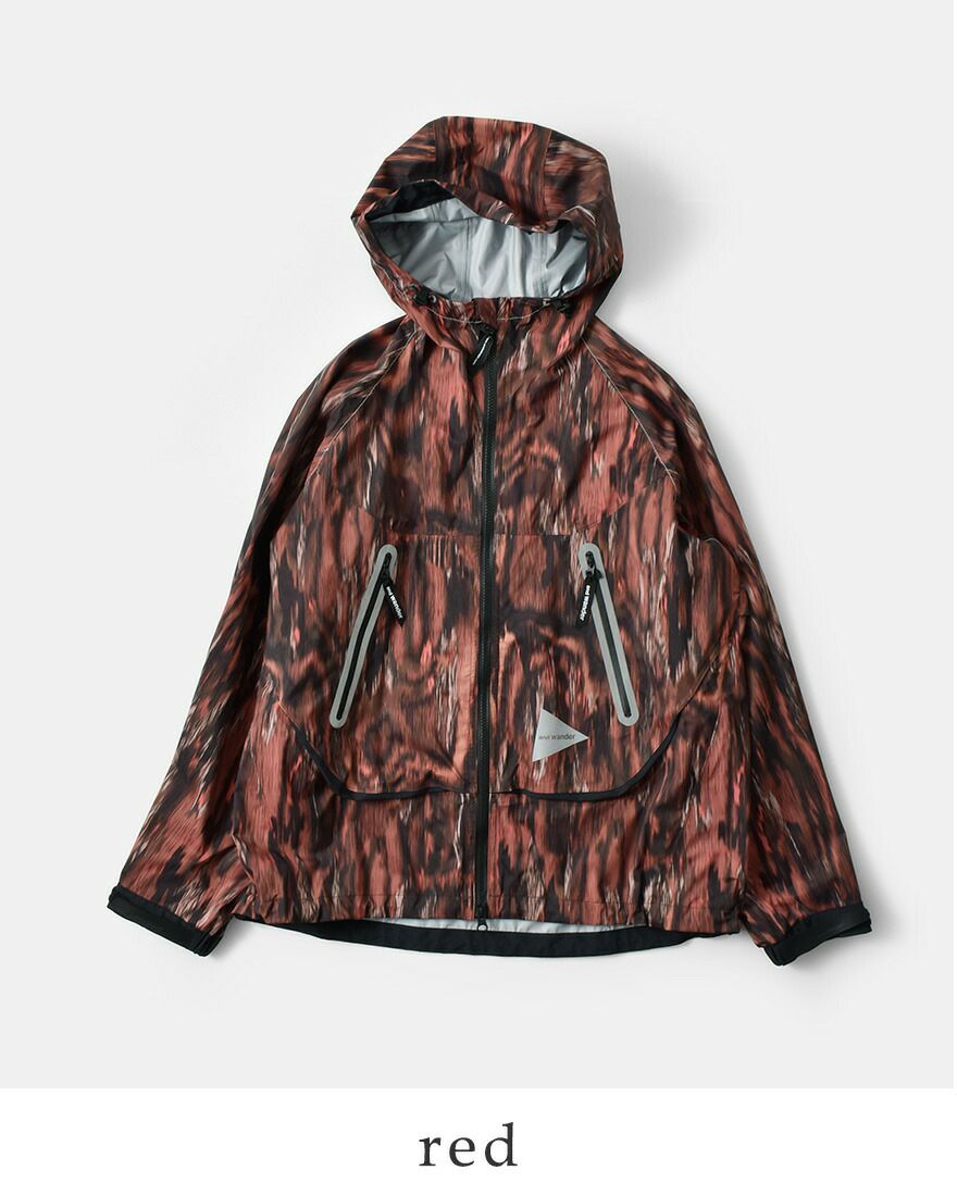 andWonder レインジャケット and wander｜プリント レイン ジャケット “printed rain jacket” 574