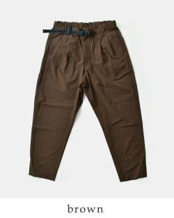 and wander アンドワンダー ライトダブルクロス パンツ “light w cloth