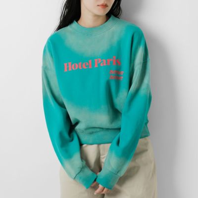 ARAMINTA JAMES アラミンタジェームス  コットン 起毛フリース スウェットシャツ “HOTEL PARIS / MI SCUSI SWEATSHIRT” washed-sw-rf 2025aw新作 レディース ☆☆ クーポン対象 30%OFF】ARAMINTA JAMES アラミンタジェームス コットン 起毛フリース