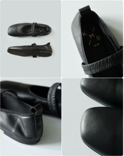 40%OFF】KMB ケーエムビー ナッパレザー フラット メリージェーン