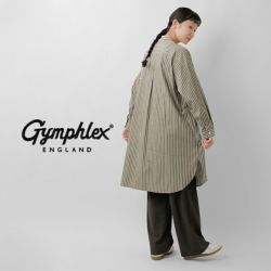 30%OFF】Gymphlex ジムフレックス コットン ストライプ バンドカラー