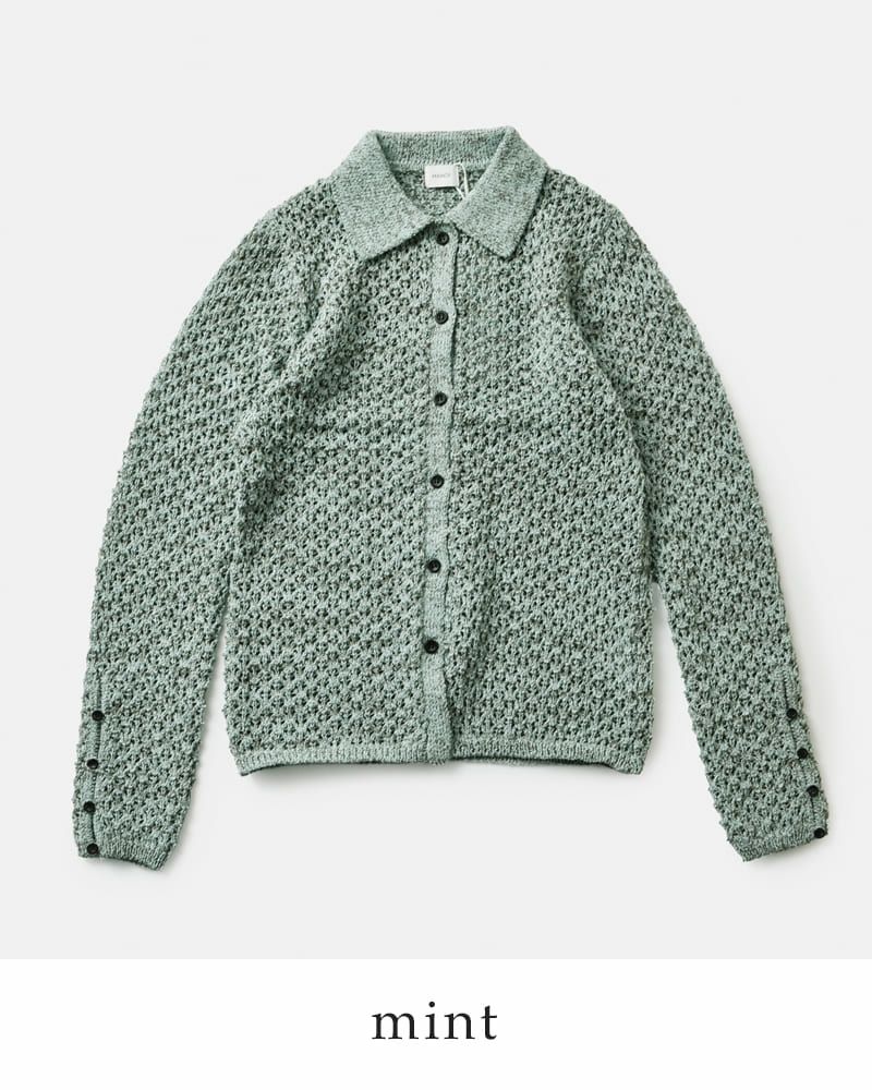 MANOF マノフ オープンワーク ニット カーディガン 89106-2192-ms