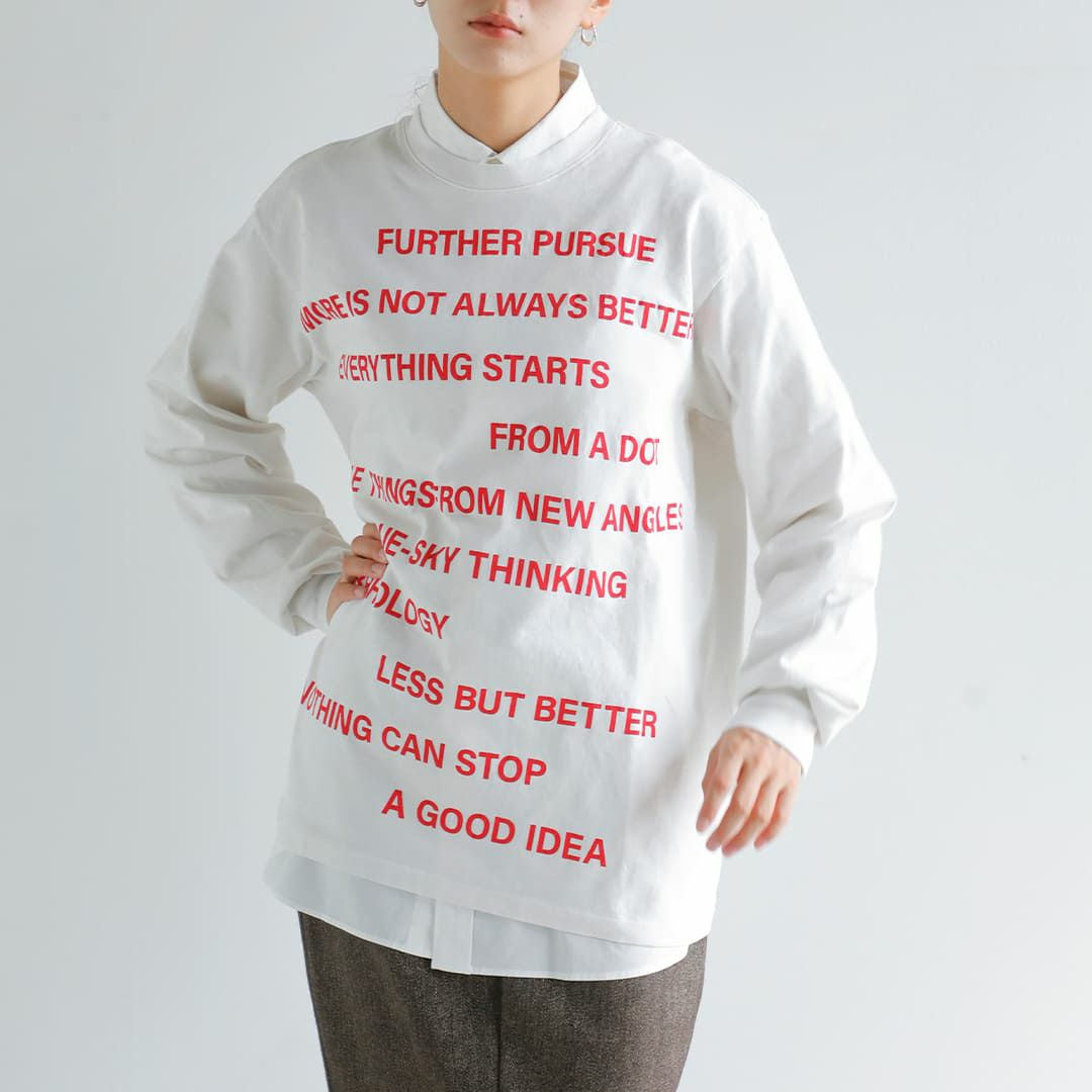 50%OFF】KURO クロ ラウンド シェイプ ダイ ロングスリーブ Tシャツ