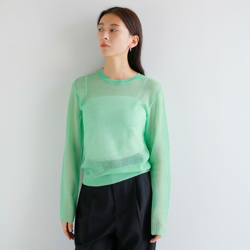 ANNUAL アニュアル ウール メッシュ編み ニット プルオーバー “Mesh