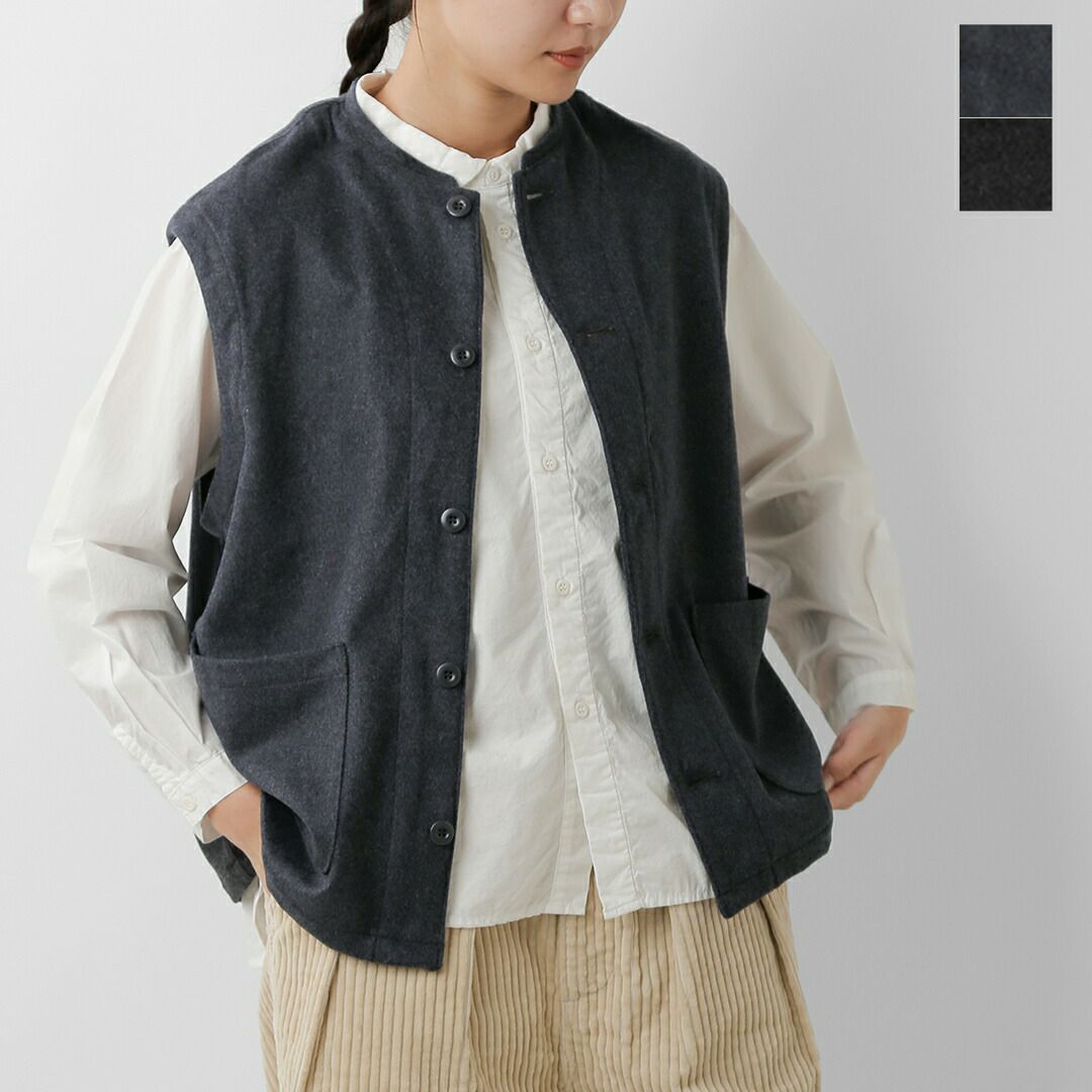 美品　nagonstans ウールビーバーベスト nagonstans ウールビーバーベスト 【公式通販】