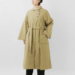 MAGALI マガリ コットンリネン アンティークキャンバス トレンチコート