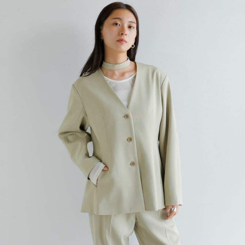 MANOF マノフ カーブスリーブ チョーカー ジャケット 89103-0402-kk