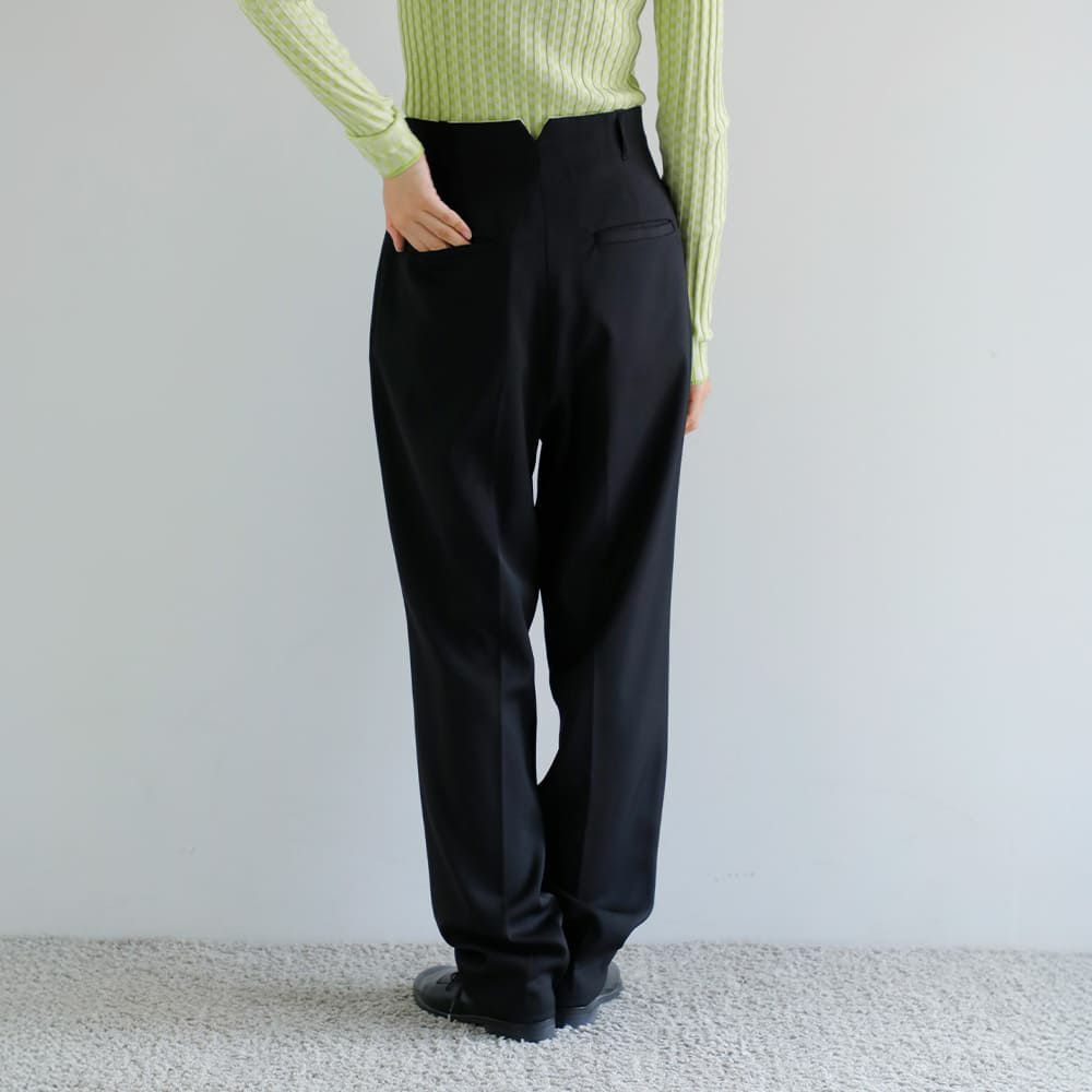 クーポン対象】MANOF マノフ ハイウエスト テーパード パンツ 89110