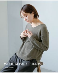 evam eva エヴァムエヴァ ウール アルパカ プルオーバー e253k055-mt