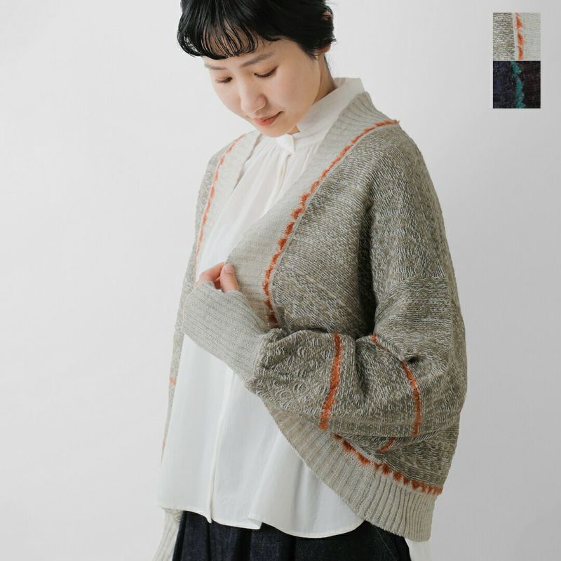 30%OFF】【÷÷】tumugu ツムグ ミックスヤーン バック ジャガード