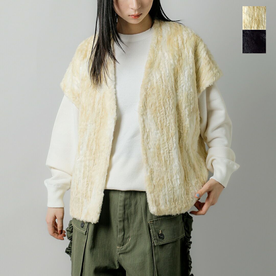 60%OFF】RHODOLIRION ロドリリオン オリジナル刺繍 ファー ボレロ “Fur