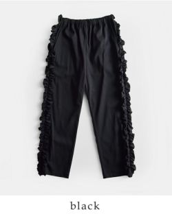 RHODOLIRION ロドリリオン コットン スワロー フリル サイド パンツ