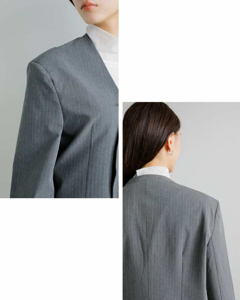 ジャケット・アウター anuke Collarless Over Jacket 36 anuke / collarless over jacket 36size