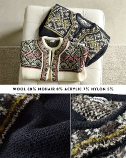 COOHEM コーへン ウール モヘア ブレンド NORWEGIAN ニット