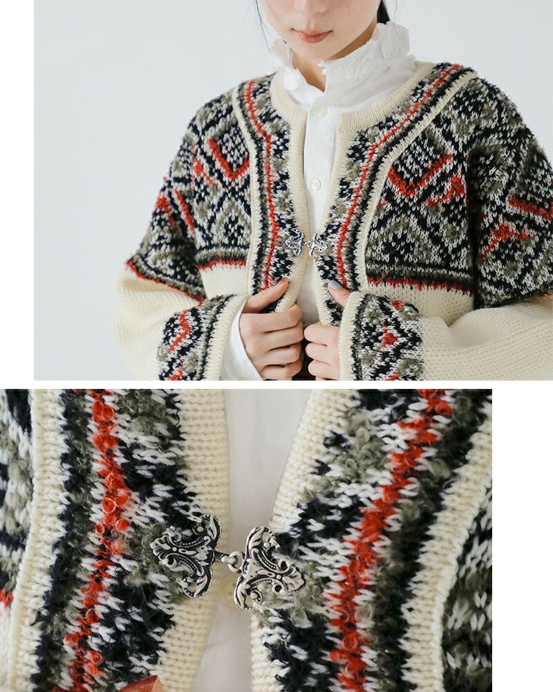 COOHEM コーへン ウール モヘア ブレンド NORWEGIAN ニット