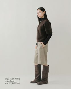 美品 FABIO RUSCONI ファビオルスコーニ ロングブーツ レザー 37 30%OFF】【÷÷】FABIO RUSCONI ファビオルスコーニ レザー ロング