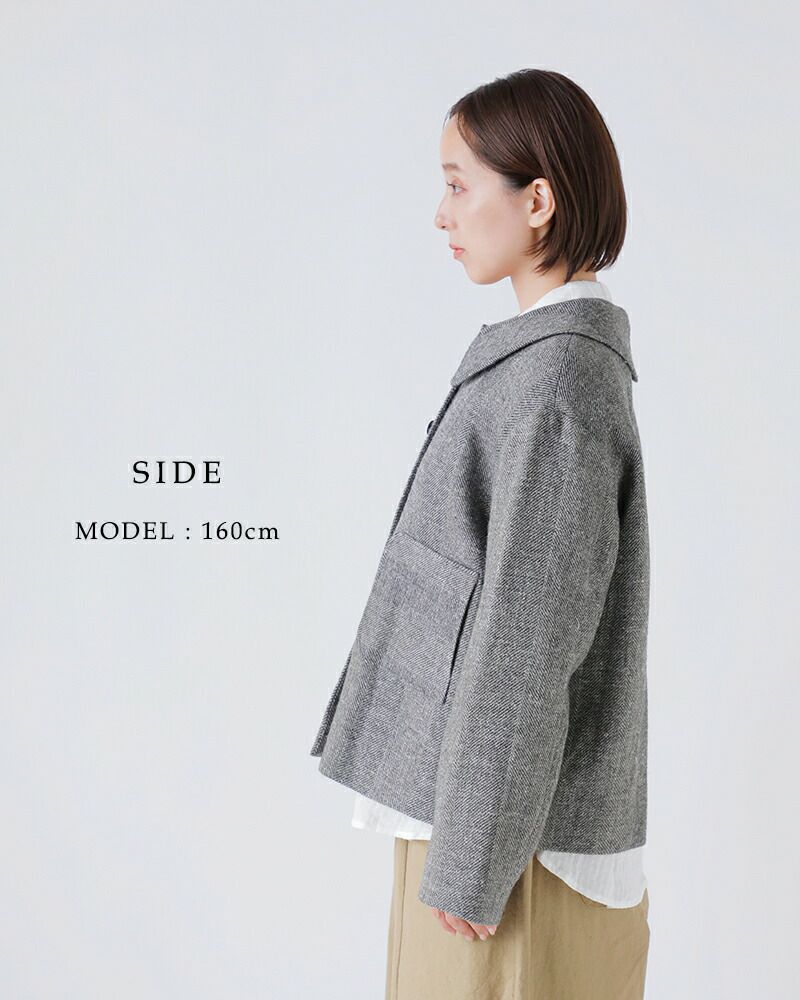 クーポン対象】MAGALI マガリ シェットランドウールリネン フラット