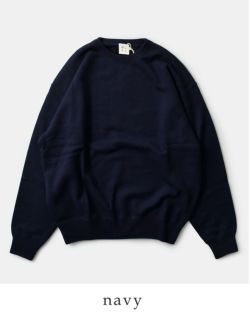 WLP ダブルエルピー ウールコットンニット クルーネック プルオーバー