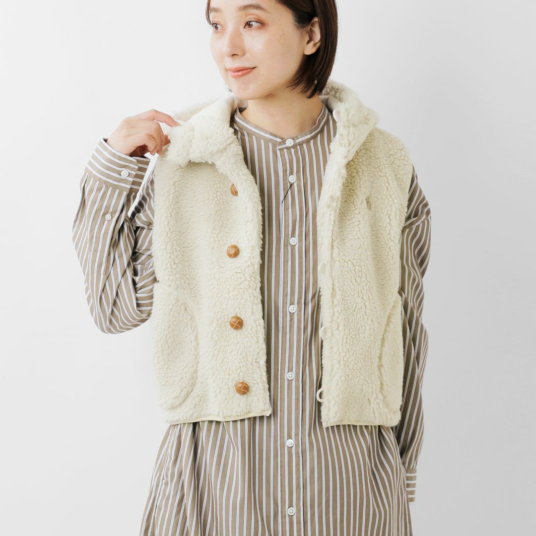 30%OFF】Gymphlex ジムフレックス くるみボタン ボア フーデッド