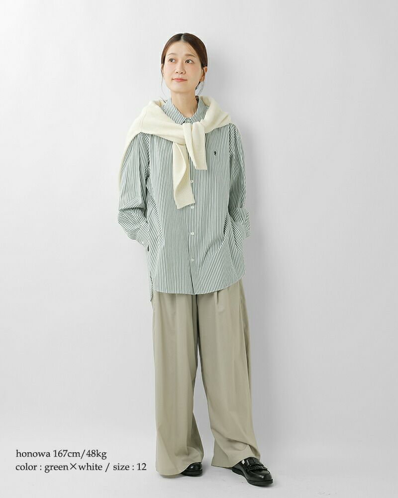 【美品・2024年製】ビアズリー　ふわふわファードッキングシャツ　深緑　長袖 美品・2024年製】ビアズリー ふわふわファードッキングシャツ