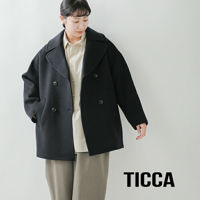 TICCA ティッカ ウール カシミヤ プレミアム ピーコート tbea-012-mt