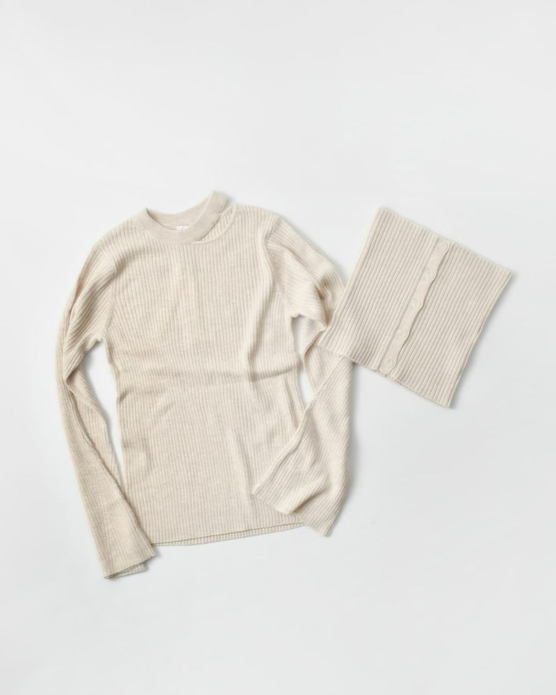 50%OFF】MANOF マノフ ビスチェセット リブ ニット プルオーバー 89106