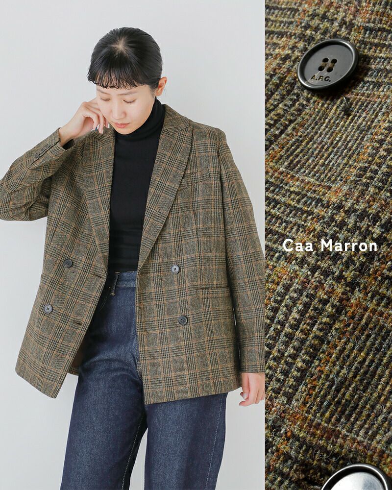 3こ1】【40%OFF】A.P.C. アー ペー セー ウール ルーシー テーラード