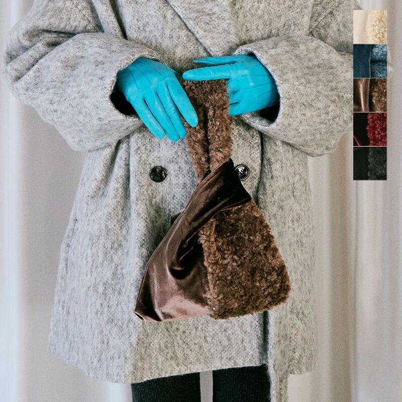 ☆新品未使用☆エコファーマルチブルゾン whyto ホワイト エコファー コンビネーション バッグ “eco fur