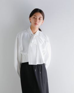 CLANE クラネ リボン ジップ シャツ 19122-4232-kk 2025aw新作