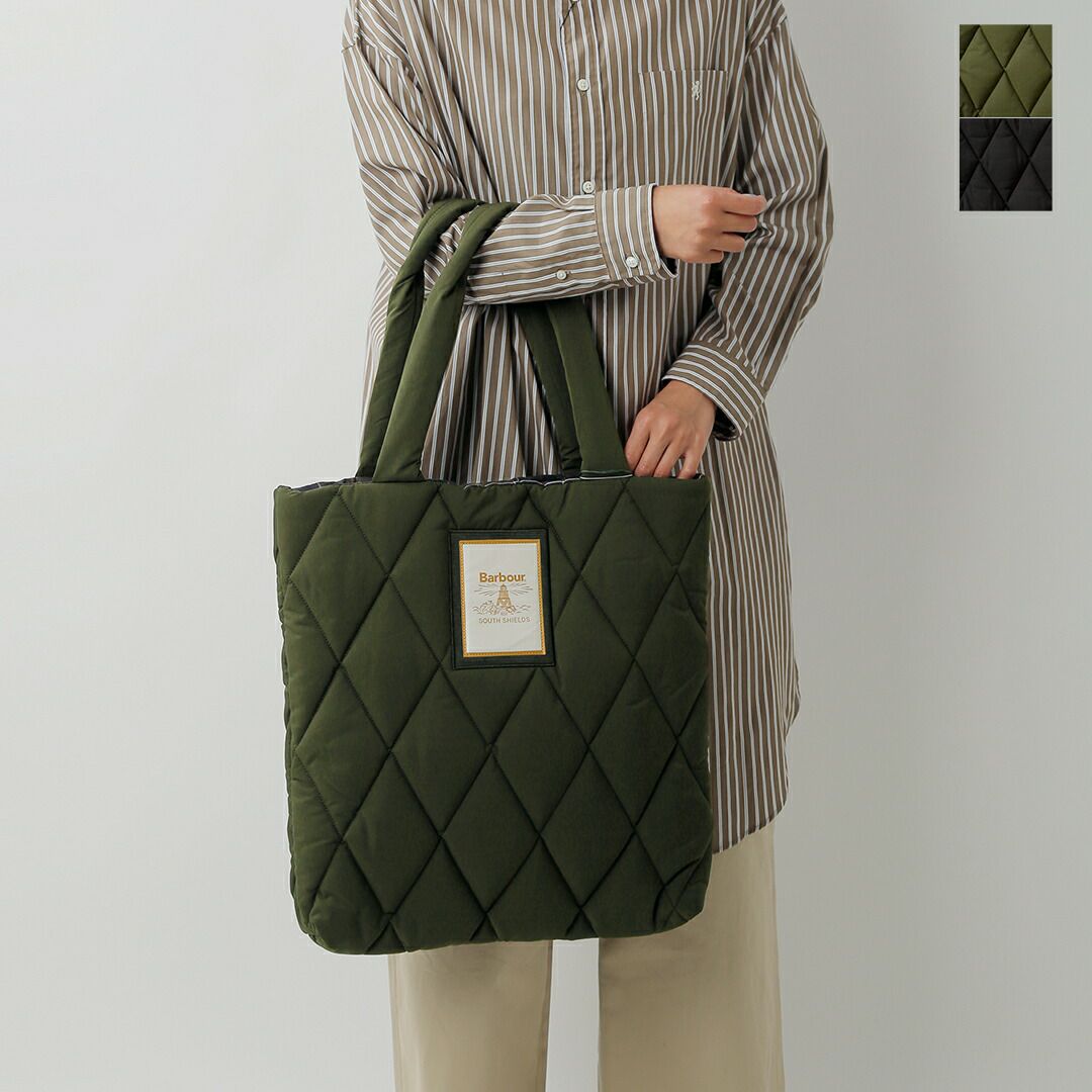 20%OFF】【÷÷】Barbour バブアー マライア キルティング トートバッグ