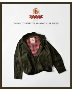 BARACUTA バラクータ コットンタイプライター スタンドカラー