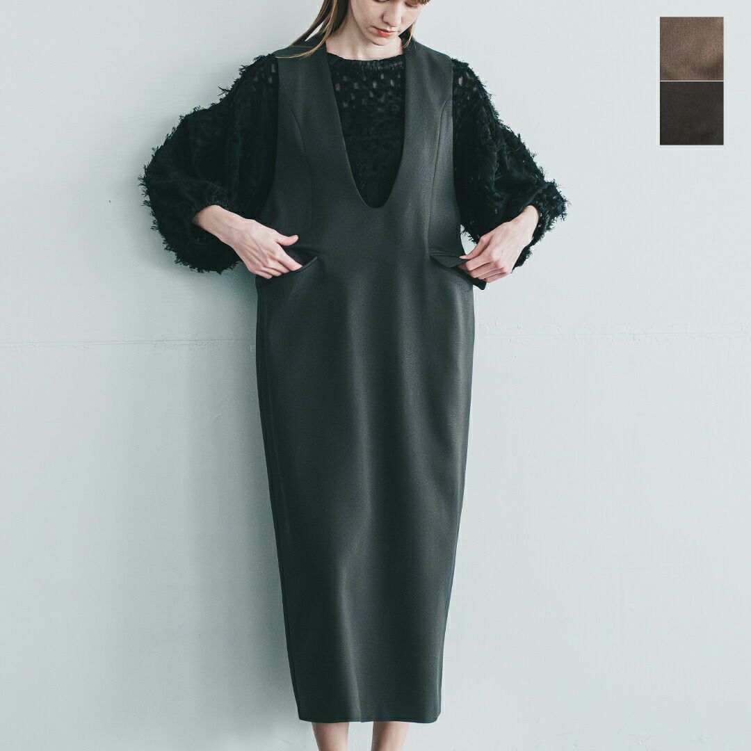 50%OFF】whyto ホワイト シック ツイード コクーン ワンピース “chic