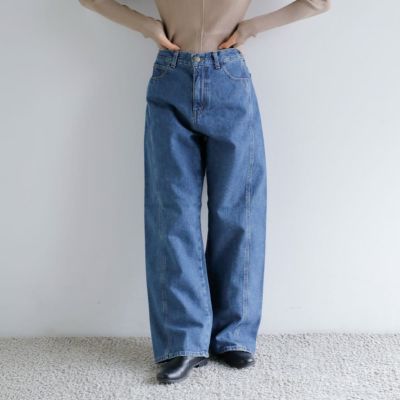 anuke ストレートデニムパンツ ブルー anuke ストレートデニムパンツ ブルー anuke ストレートデニムパンツ