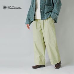 Dulcamara ドゥルカマラ モールスキン シンプル 2タック ワイド パンツ