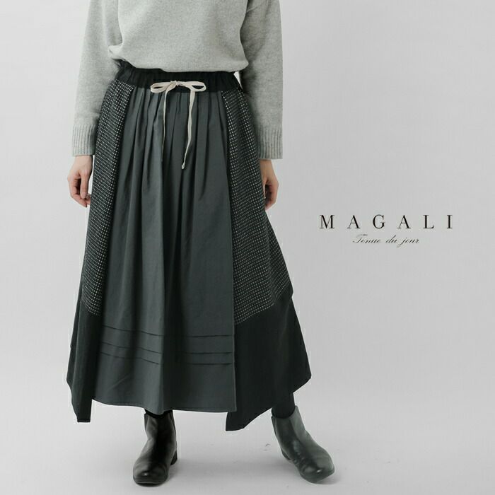 ヴィンテージOBSCURE DESIRE OF BOURGEOISIE スカート MAGALI マガリ ピンドット ツイード ヴィンテージ スカート sk78