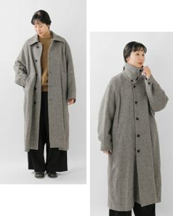 クーポン対象】VOAAOV ヴォアーブ ウールリネン ヘリンボーン ステン