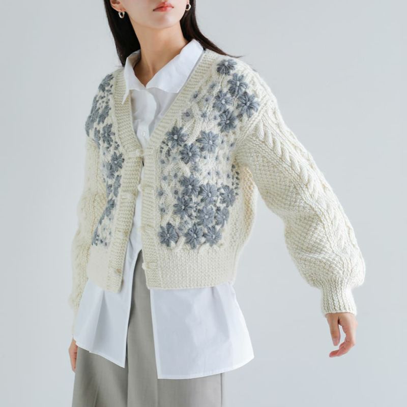 【別注】＜Pheeta＞Clara ショート ニット カーディガン Pheeta（フィータ） カーディガン 「Pheeta」Clara ショートスリーブ