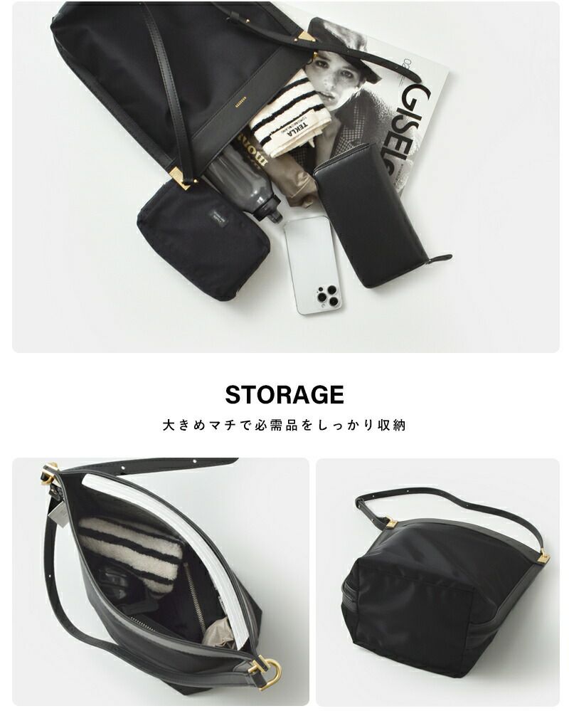 ORSETTO オルセット カウレザー ナイロン2way ショルダー バッグ