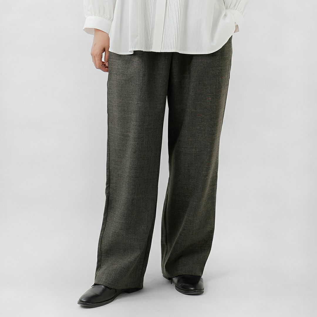 20%OFF】【÷÷】MidiUmi ミディウミ ワイド スラックス パンツ “wide